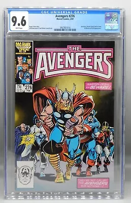 Buy CGC 9.6 Marvel Comics AVENGERS #276 Thor CAPTAIN MARVEL Black Knight MCU Disney+ • 59.96£