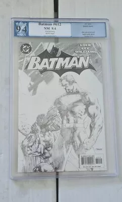 Buy Batman 612 - 2nd Print Sketch Variant  PGX 9.4 - Jim Lee SUPERMAN HUSH JOKER • 60£