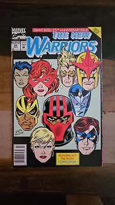 Buy The New Warriors 25 Marvel Comics July 1992 Giant Sized Die Cut Cover • 4.79£