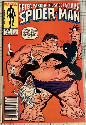 Buy Spectacular Spider-Man #91 NM Newsstand Al Milgrom Cover 1984 Marvel Comics • 11.98£