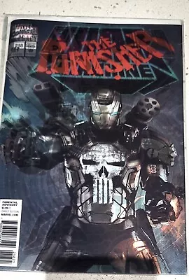 Buy Marvel Comics The Punisher 218 Lenticular Iron Man 282 War Machine Variant • 8£