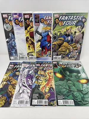 Buy Fantastic Four # 573-582 (Missing #579) Marvel Comics 2009 Hickman Lot VF+/NM • 29.24£