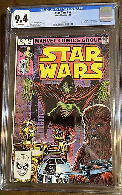 Buy Star Wars 67  Death  Of The Darker 1983 CGC Graded 9.4 Marvel Comics Direct Ed • 71.15£