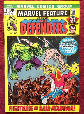 Buy MARVEL FEATURE #2 Comic 2nd DEFENDERS 1972 Hulk/Dr.Strange/Submariner VF/NM RARE • 39.95£