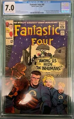 Buy Fantastic Four  #45  Cgc 7.0  1st Inhumans • 650£