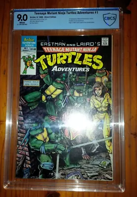 Buy Teenage Mutant Ninja Turtles Adventures #1 CBCS 9.0 1st Bebop And Rocksteady • 125£