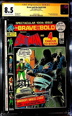 Buy Brave And The Bold #100 (1972) - CGC SS 8.5 - Neal Adams Signature! • 237.54£
