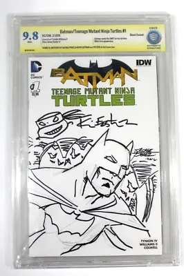 Buy Cbcs 9.8 Nm Batman Vs Teenage Mutant Ninja Turtles #1 Blank George Perez Eastman • 1,291.22£