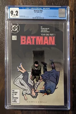 Buy Batman #404, CGC 9.2, Year One, DC 1987, Frank Miller, WP  • 52.24£