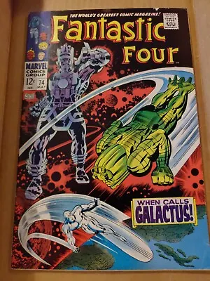 Buy Fantastic Four #74 Galactus Silver Surfer Appearance! Marvel May 1968 • 47.42£