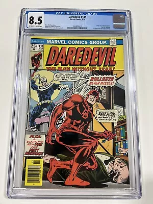 Buy Daredevil 131 Cgc 8.5 Ow/w Pages 1st Bullseye Marvel 1976 • 316.24£