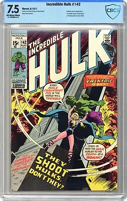 Buy Incredible Hulk #142 CBCS 7.5 1971 21-2F6BB83-015 • 36.16£