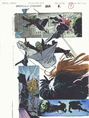 Buy Spectacular Spider-Man #222 P.7 Color Guide Art - Kaine Vs Jackal By John Kalisz • 15.81£