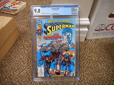 Buy Superman 58 Cgc 9.8 DC 1991 TV Show Action JLA Vs Batman Movie MINT WHITE Pages • 43.72£