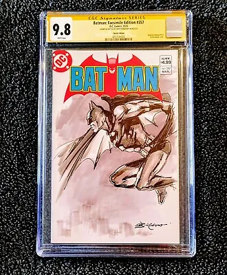 Buy Batman 357 Facsimile Edition Blank Variant Cover Jerry Bingham Sketch CGC 9.8 • 395.30£