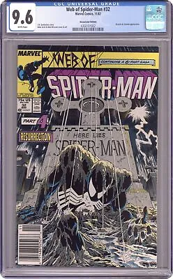 Buy Web Of Spider-Man #32N CGC 9.6 Newsstand 1987 4350101002 • 161.69£