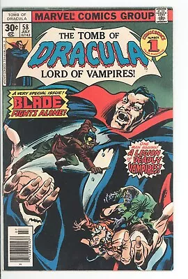Buy Tomb Of Dracula #58 Marvel 1977 FN Blade Solo Story FREE SHIP • 19.70£