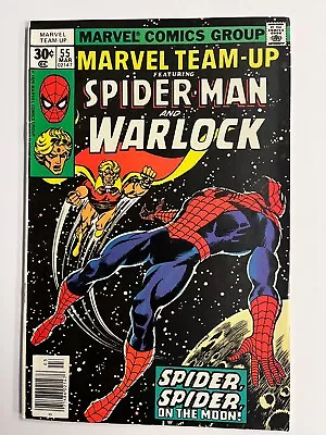 Buy MARVEL TEAM UP #55 Featuring SPIDER-MAN & WARLOCK F/VF 1976 • 5.51£