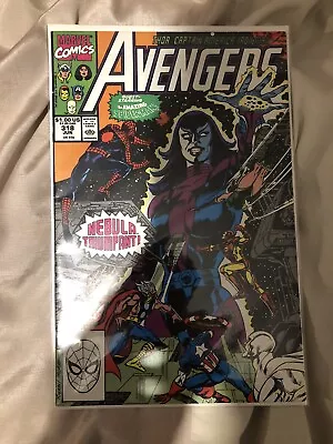 Buy Avengers #318 Spider-Man Nebula Quasar Captain America Iron Man Thor June 1990  • 15£