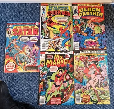 Buy Vintage Marvel Job Lot - All 1st Issues - Black Panther, Ms Marvel & More • 60£