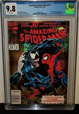 Buy Amazing Spider-man 375 Rare Newsstand Cgc 9.8 1st App Of Anne Weying (she-venom) • 479.67£