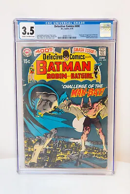 Buy Detective Comics #400 Cgc 3.5 1st Appearance Man-bat   Batman Robin Batgirl • 249.79£