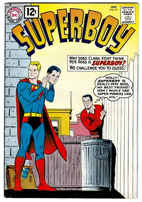 Buy SUPERBOY #94 In VF Condition A 1962 DC Silver Age Comic With Pete Ross • 54.82£