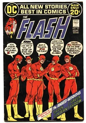 Buy Flash  #217 1972-DC-Green Lantern & Green Arrow Series-NEAL ADAMS-VF- • 35.25£