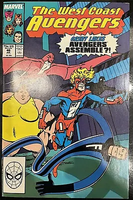 Buy MARVEL COMICS WEST COAST AVENGERS #46 1988 1st Appearance Great Lake Avengers NM • 6.99£