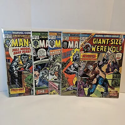 Buy Creatures On The Loose 30, 31, 32, 33 Man-Wolf Plus Werewolf Giant Issue • 25.54£