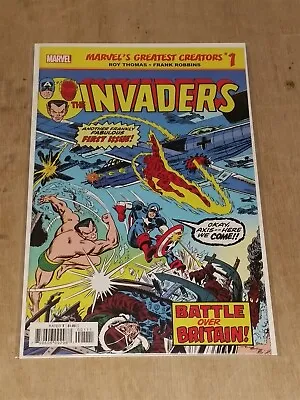 Buy Marvels Greatest Creators Invaders #1 Nm+ (9.6 Or Better) July 2019 Marvel Comic • 6.99£