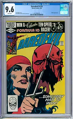 Buy Daredevil 179 CGC Graded 9.6 NM+ White Frank Miller Marvel Comics 1982 • 80.02£