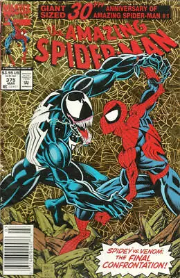 Buy Amazing Spider-Man, The #375 (Newsstand) VF; Marvel | Venom Gold Foil Cover - We • 27.97£