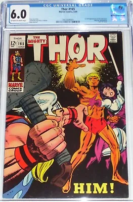 Buy Thor #165 CGC 6.0 From June 1969 1st Full Appearance Of Him (Warlock) • 160.63£