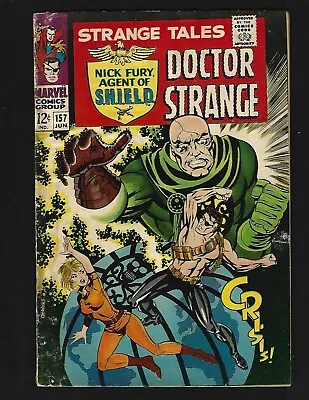 Buy Strange Tales #157 VG Steranko Nick Fury SHIELD Dr Strange 1st Living Tribunal • 14.99£