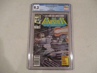 Buy PUNISHER Limited Series #1 CGC 9.2 WHITE Pages NEWSSTAND 1986 • 100.31£