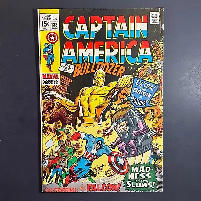 Buy Captain America 133 KEY Bronze Age Marvel 1971 Stan Lee Gene Colan Falcon MODOK • 15.95£