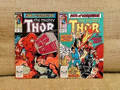 Buy The Mighty THOR #411, 412 - Vol.1, 1989 NM - Marvel • 67.81£