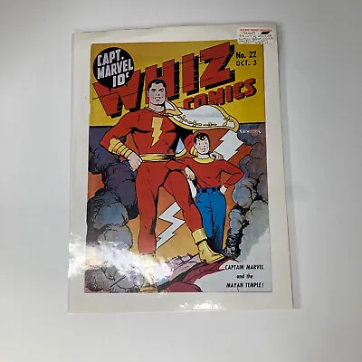 Buy Whiz Comics Captain Marvel And The Mayan Temple! Oct. 3 #22 Cover Print Bagged • 95.93£