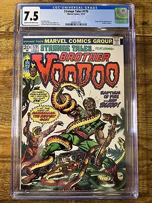 Buy Strange Tales #170 CGC 7.5 WP Oct. 1973 Marvel Comics 2nd Brother Voodoo • 80.43£