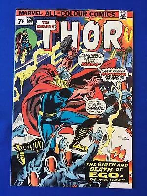 Buy The Mighty Thor #228 VFN+ (8.5) MARVEL ( Vol 1 1974) Origin Of Ego (2) (C) • 21£