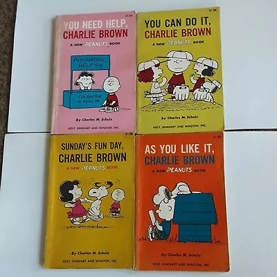 Buy Charles M Schulz. 4 Charlie Brown Books • 9£