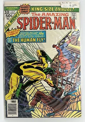 Buy Amazing Spider-man King-size Annual #10 1976 1st Human Fly • 8£