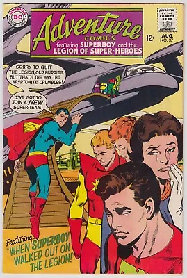 Buy ADVENTURE COMICS #371 DC COMICS FN COND 1st CHEMICAL KING LEGION OF SUPER-HEROES • 10.29£