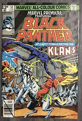 Buy Marvel Premiere Feat. Black Panther No. #52 February 1980 MarvelComics VG • 8£