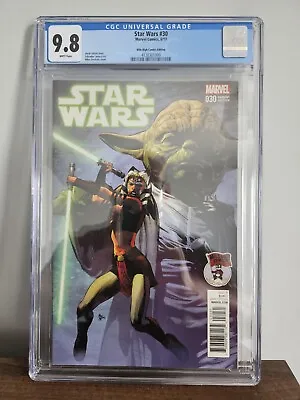 Buy Star Wars #30 Cgc 9.8 1st Cover Appearance Of Ahsoka Tano On A Canon Issue. • 125£