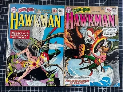 Buy DC Brave And The Bold #42,43 4Th,5th Silver Age Hawkman 1St New Costume, Manhawk • 79.95£