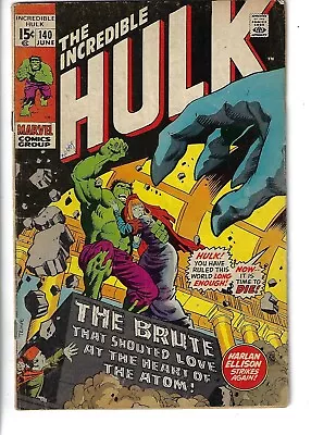 Buy The Incredible Hulk 140 Marvel Comic Book • 14.30£