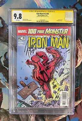 Buy Iron Man #46 Volume 3 Cgc 9.8 Signed By Cover Artist Frank Tieri • 79.05£