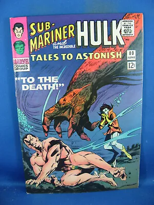 Buy Tales To Astonish 80 F+  Sub Mariner  Marvel 1966 • 23.65£